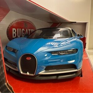 Bugatti Blue and Black Diecast Model